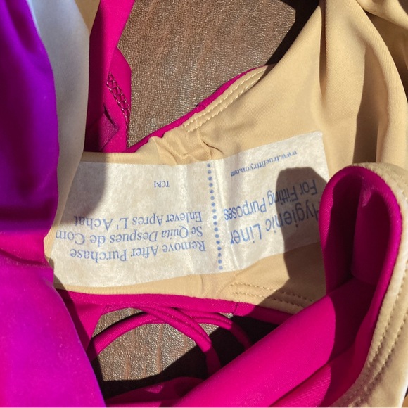 Ochie Naila Bikini Bottom Skirt Swim Pink XS - Picture 4 of 5